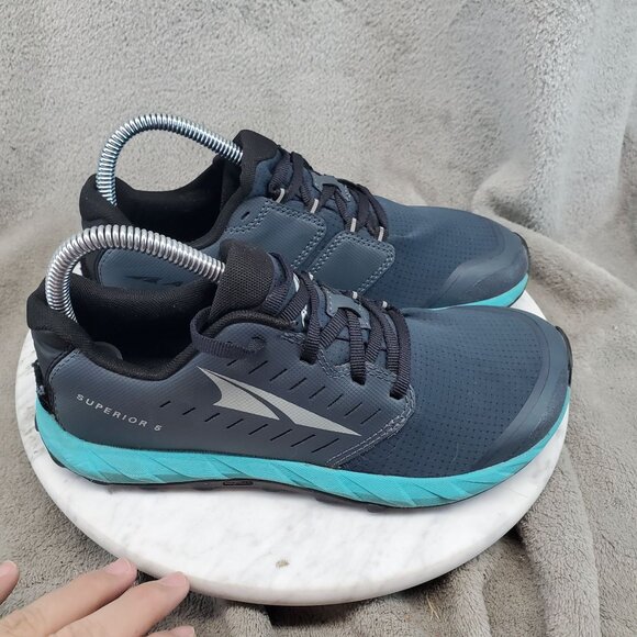 Altra Shoes Womens Size 6.5 Navy Blue Textile Superior 5 Anatomical Sneakers - Picture 4 of 11